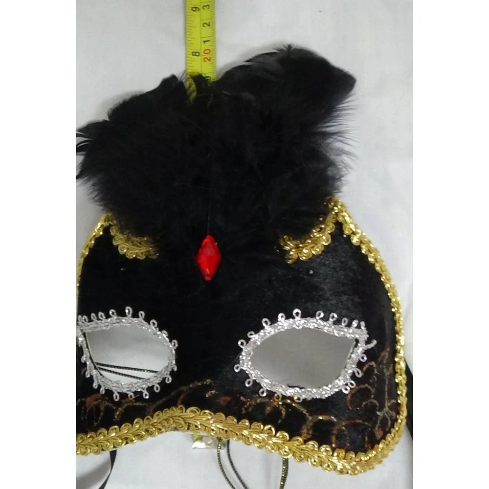 Mardi Gras Mask Black/Gold/ Silver Cosplay Venetian Costume Party #075